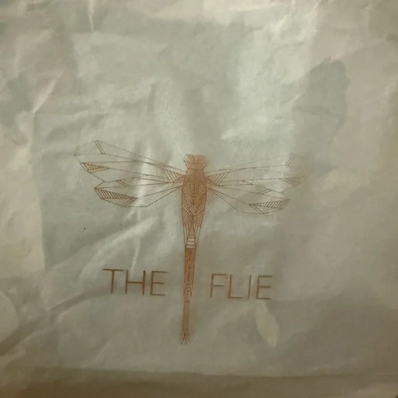 The Flie Ticket Holder Bag NEW velvet dust bag, clear stadium festival tote gift - Picture 8 of 10